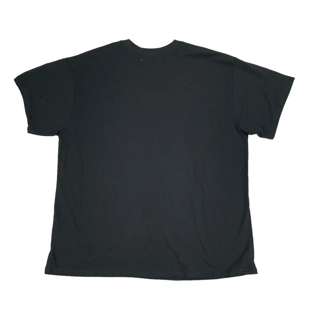 And Now This Mens Oversized Fit Embroidered LA Los Angeles T-Shirt Black L - Picture 3 of 4